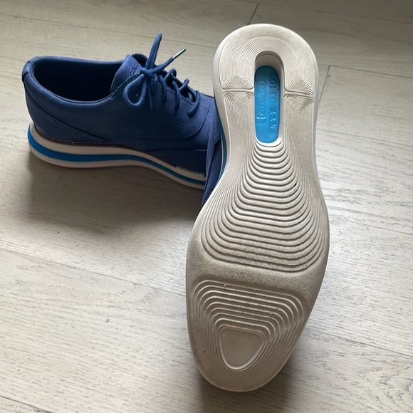 Cole Haan zerogrand originalgrand in blue suede nubuck 9 1/2M - Picture 2 of 4